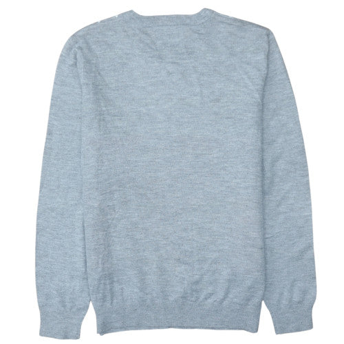 Threadbare Men Grey Christmas Santa Funny Pullover Jumper M