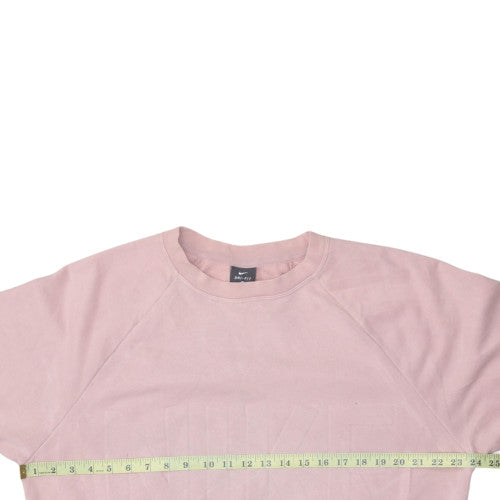 Womens UK Size M Nike Pink Pullover Sweatshirt