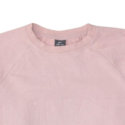 Womens UK Size M Nike Pink Pullover Sweatshirt