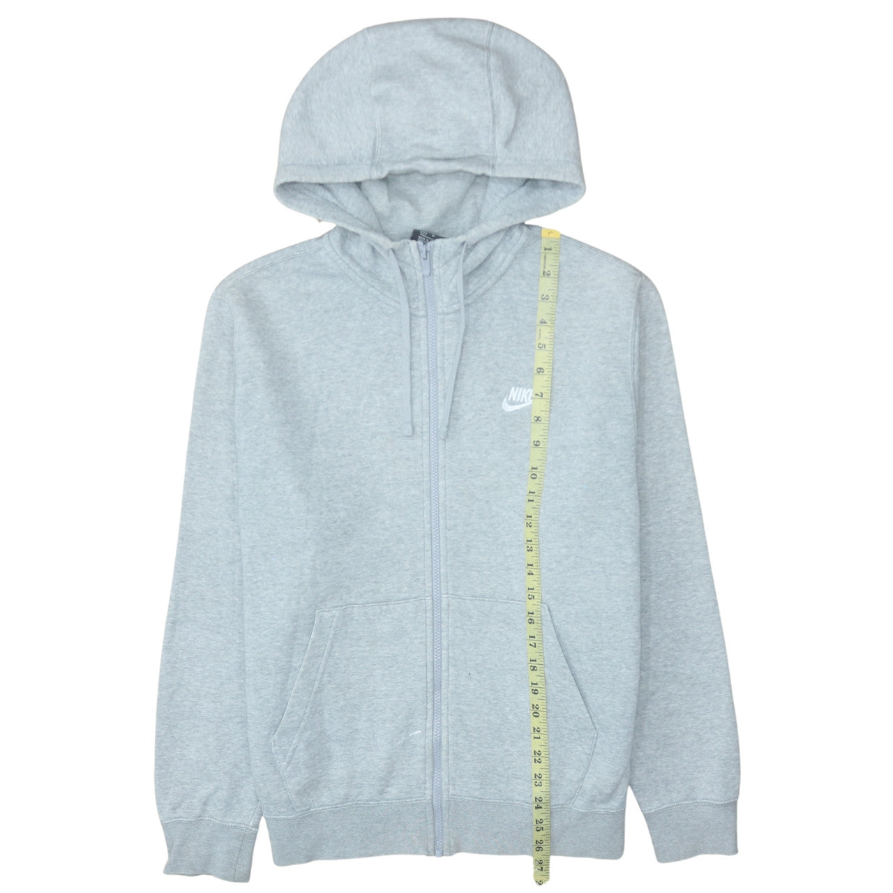 Mens UK Size M Nike Grey Full Zip Hoodie
