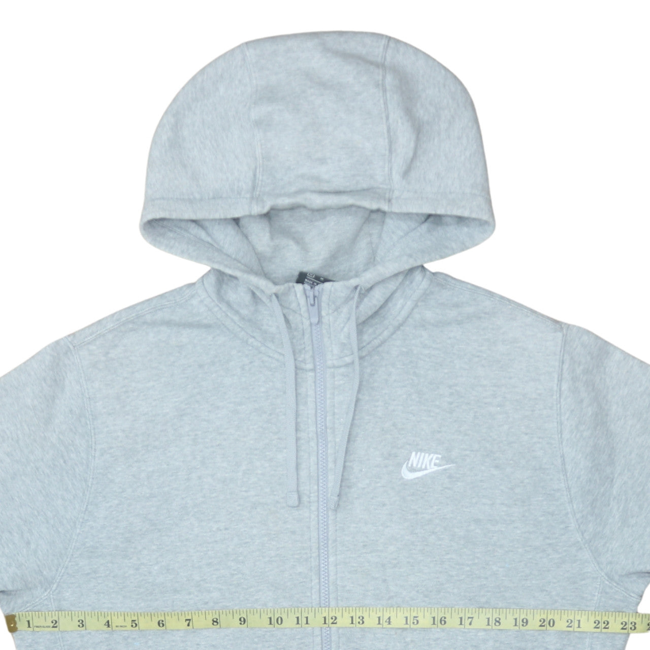 Mens UK Size M Nike Grey Full Zip Hoodie