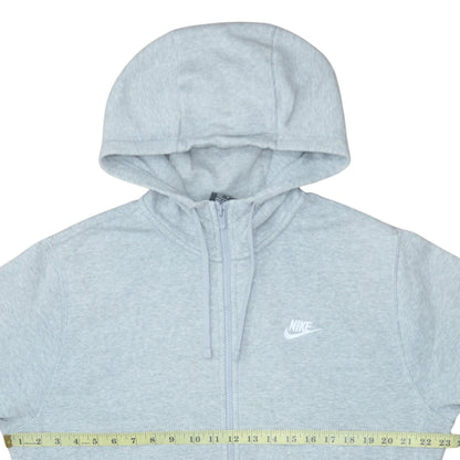 Mens UK Size M Nike Grey Full Zip Hoodie