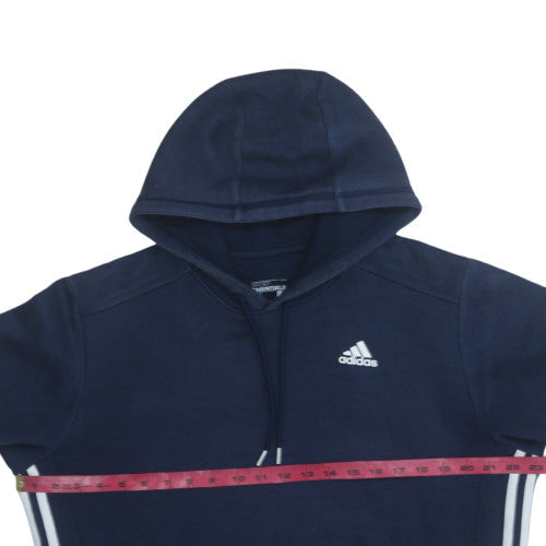 Mens UK Size M adidas Blue Pullover Hoodie