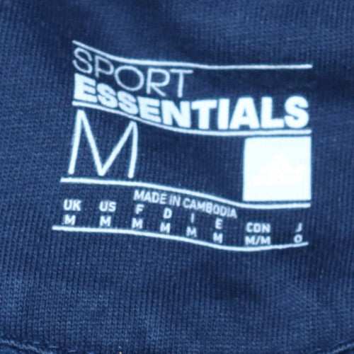 Mens UK Size M adidas Blue Pullover Hoodie