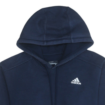 Mens UK Size M adidas Blue Pullover Hoodie