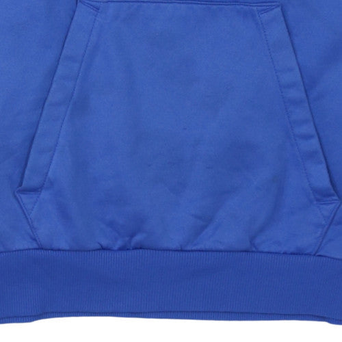 Mens UK Size M PUMA Blue Pullover Hoodie