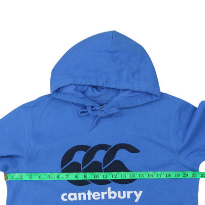 Mens UK Size M Canterbury Blue Pullover Hoodie