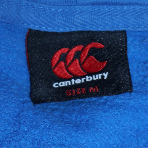 Mens UK Size M Canterbury Blue Pullover Hoodie