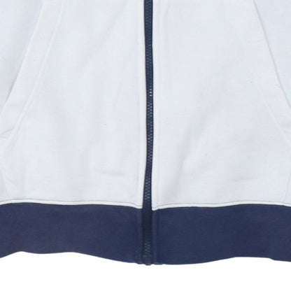Nike Men's Blue White Small Track Jacket Full Zip Colourblock