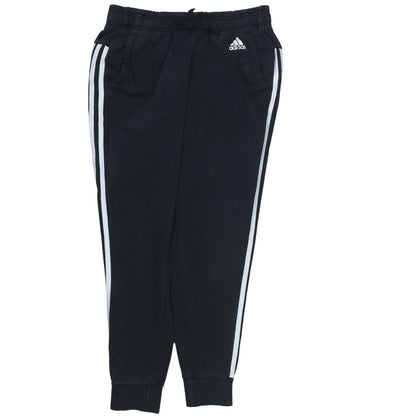 Adidas Women's Black Jogger Trousers S Side Stripe Elastic Waist