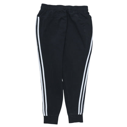 Adidas Women's Black Jogger Trousers S Side Stripe Elastic Waist