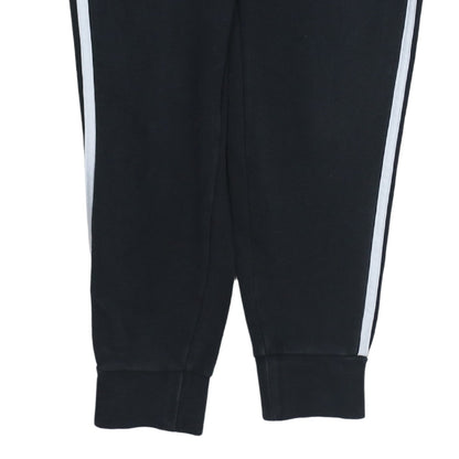 Adidas Women's Black Jogger Trousers S Side Stripe Elastic Waist