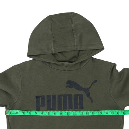 Boys UK Size 13-14 Years PUMA Green Pullover Hoodie