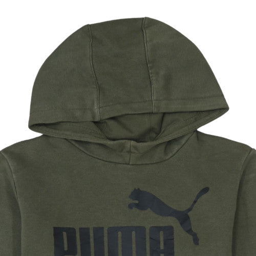 Boys UK Size 13-14 Years PUMA Green Pullover Hoodie