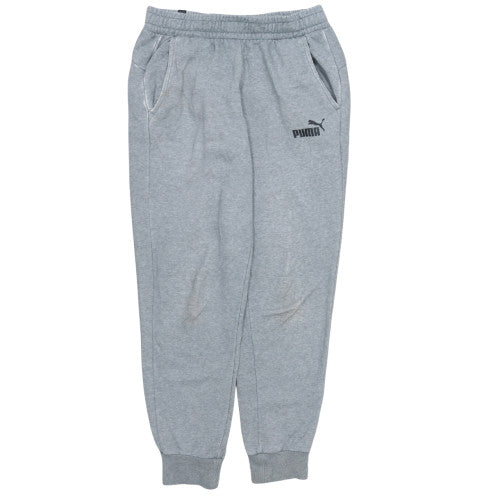 Mens UK Size M PUMA Regular Fit Jogger Grey Trousers