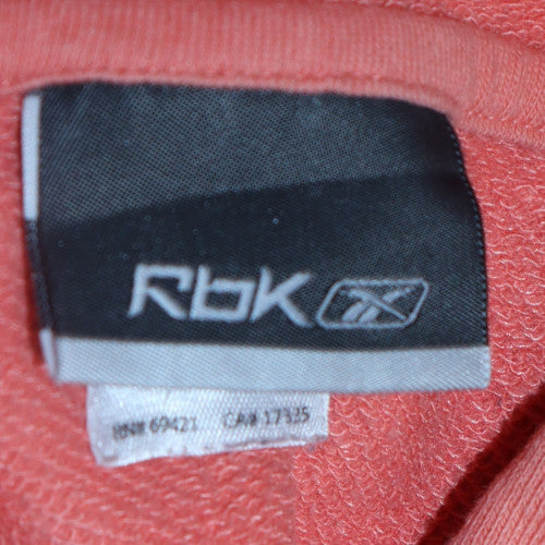Womens UK Size M Reebok Orange Pullover Hoodie