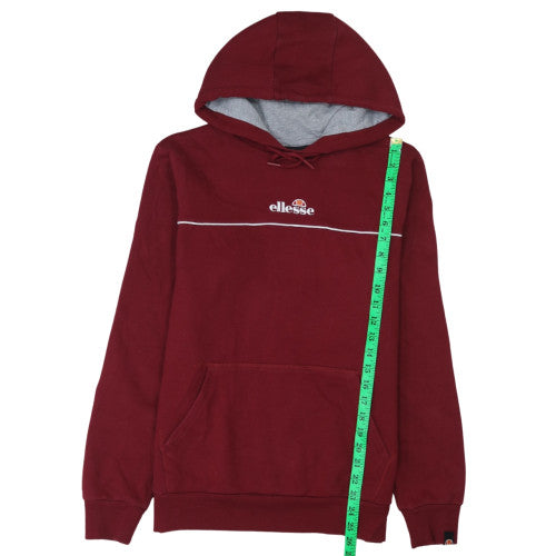 Mens UK Size M ellesse Red Pullover Hoodie