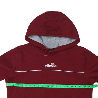 Mens UK Size M ellesse Red Pullover Hoodie