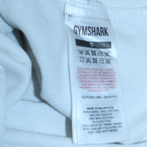 Womens UK Size S Gymshark White Pullover Sweatshirt