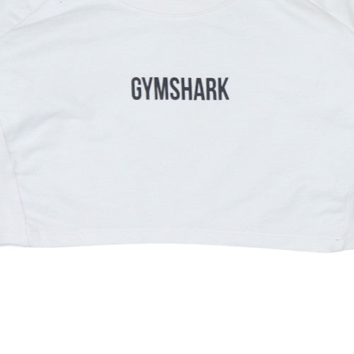Womens UK Size S Gymshark White Pullover Sweatshirt