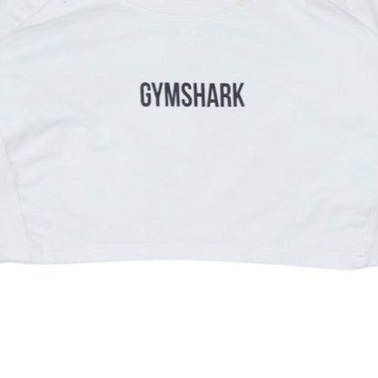 Womens UK Size S Gymshark White Pullover Sweatshirt