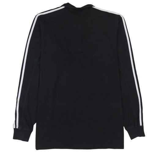 Mens UK Size L adidas Black Henley Sweatshirt