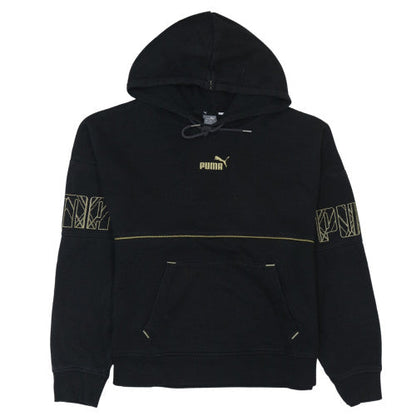 Womens UK Size XL PUMA Black Pullover Hoodie