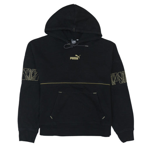 Womens UK Size XL PUMA Black Pullover Hoodie