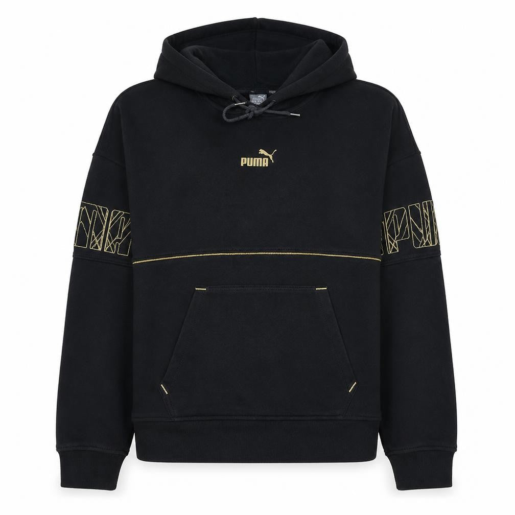 Womens UK Size XL PUMA Black Pullover Hoodie