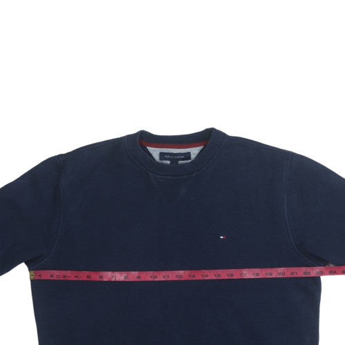 Mens UK Size M Tommy Hilfiger Blue Pullover Sweatshirt
