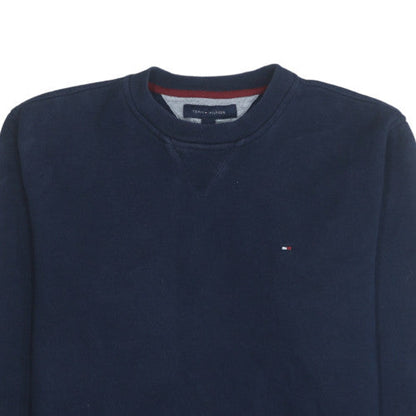 Mens UK Size M Tommy Hilfiger Blue Pullover Sweatshirt