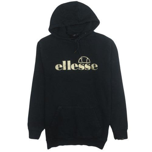 Mens UK Size S ellesse Black Pullover Hoodie