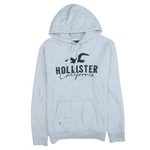Mens UK Size M Hollister Grey Pullover Hoodie
