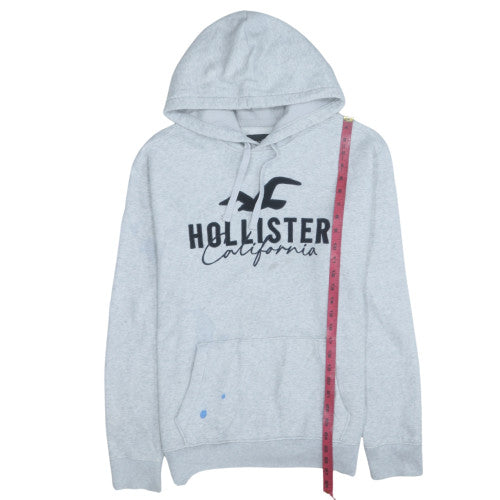 Mens UK Size M Hollister Grey Pullover Hoodie