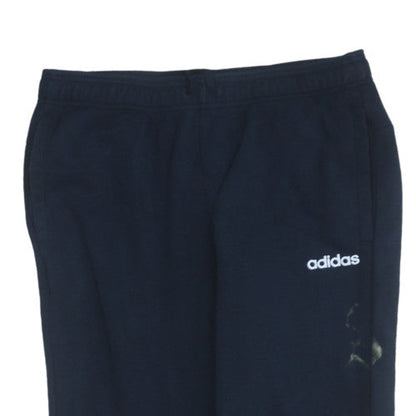 Adidas Men Black L Jogger Sweatpants Elastic Waist Fleece Lined