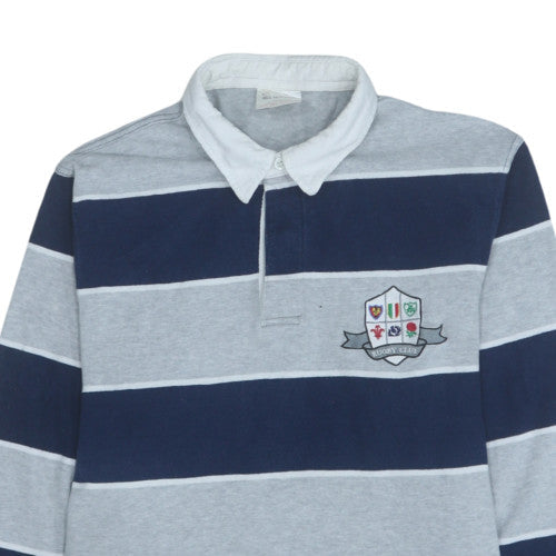 Mens UK Size S All Nations Blue Pullover Sweatshirt
