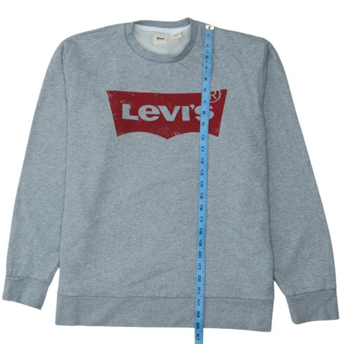 Mens UK Size L Levi's Grey Pullover Sweatshirt