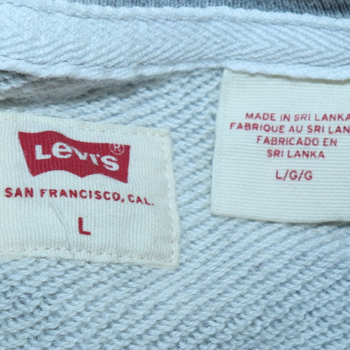 Mens UK Size L Levi's Grey Pullover Sweatshirt