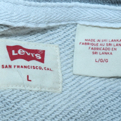 Mens UK Size L Levi's Grey Pullover Sweatshirt