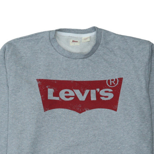 Mens UK Size L Levi's Grey Pullover Sweatshirt