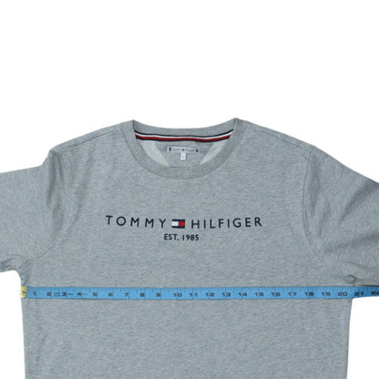 Mens UK Size S Tommy Hilfiger Grey Pullover Sweatshirt