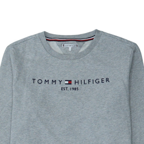 Mens UK Size S Tommy Hilfiger Grey Pullover Sweatshirt