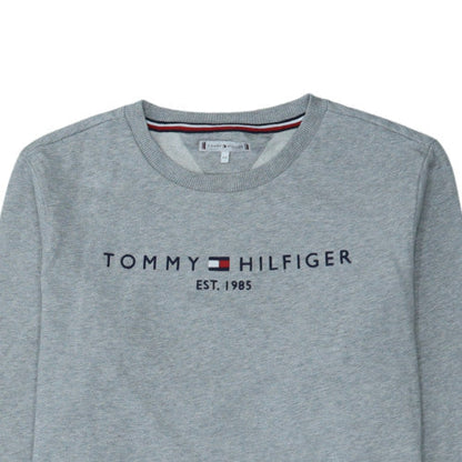 Mens UK Size S Tommy Hilfiger Grey Pullover Sweatshirt