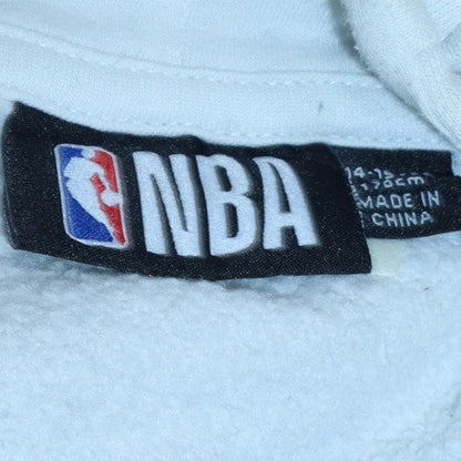 Boys UK Size 13-14 Years NBA White Pullover Hoodie