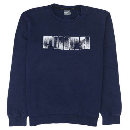 Mens UK Size L PUMA Blue Pullover Sweatshirt