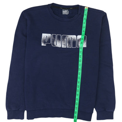 Mens UK Size L PUMA Blue Pullover Sweatshirt
