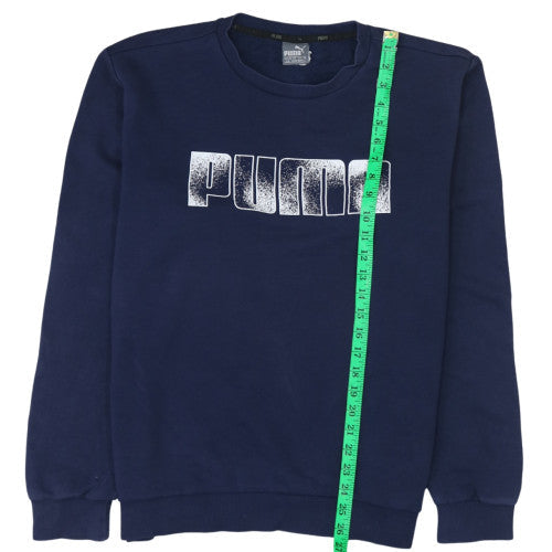 Mens UK Size L PUMA Blue Pullover Sweatshirt