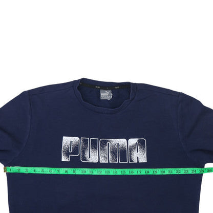 Mens UK Size L PUMA Blue Pullover Sweatshirt