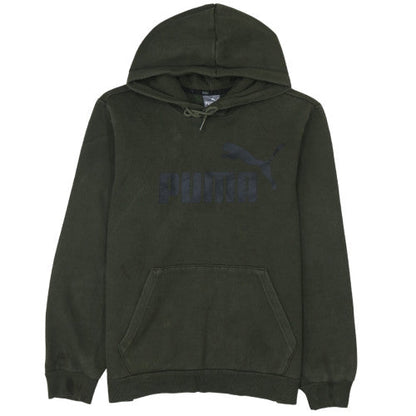 Mens UK Size S PUMA Green Pullover Hoodie