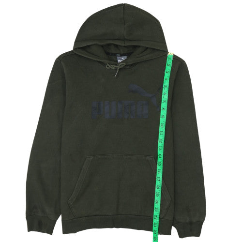 Mens UK Size S PUMA Green Pullover Hoodie